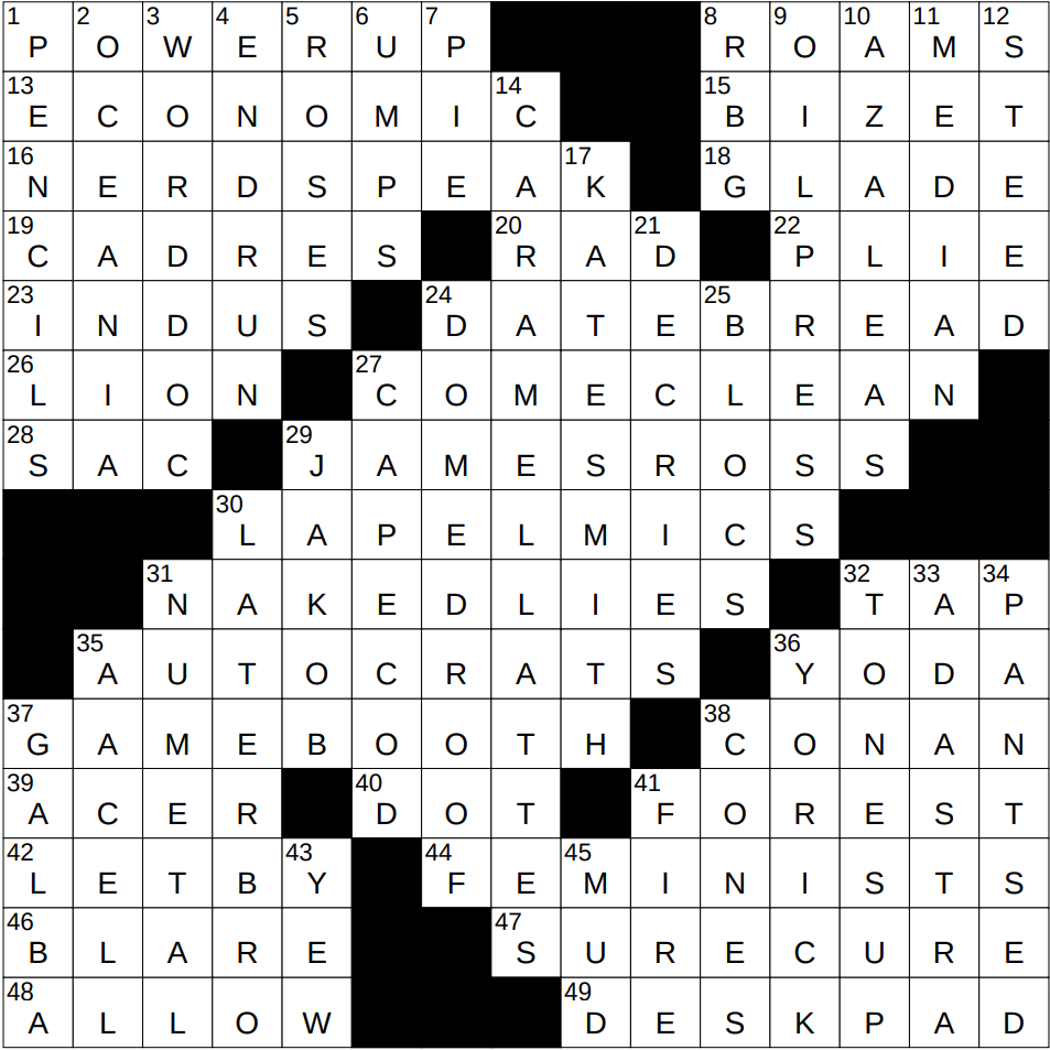 0111 25 NY Times Crossword 11 Jan 25 Saturday NYXCrossword 0111 25 NY Times Crossword 11 Jan 25 Saturday NYXCrossword