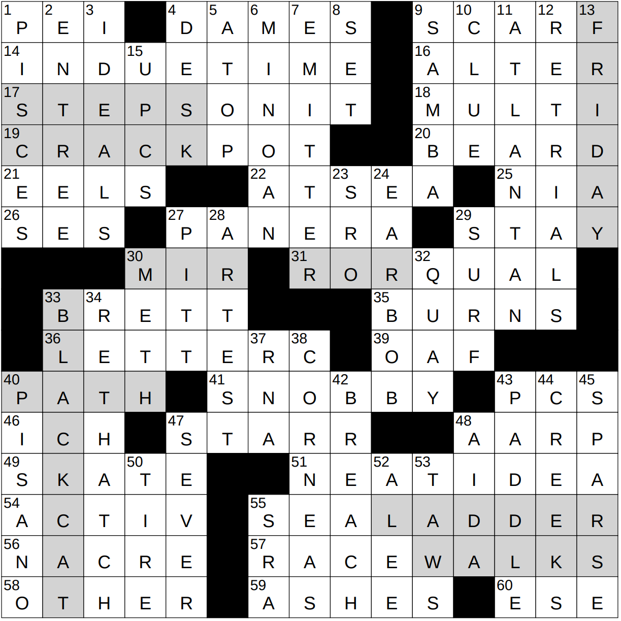 0113 23 NY Times Crossword 13 Jan 23 Friday NYXCrossword