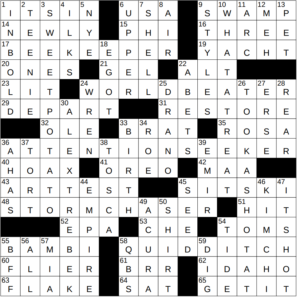 crossword clue parody crossword clue parody