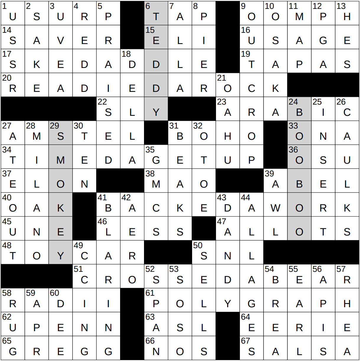 0131 24 NY Times Crossword 31 Jan 24 Wednesday NYXCrossword