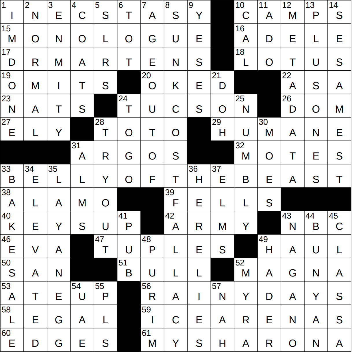 0202 24 NY Times Crossword 2 Feb 24 Friday NYXCrossword