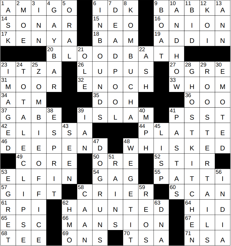 flat bottom boat crossword