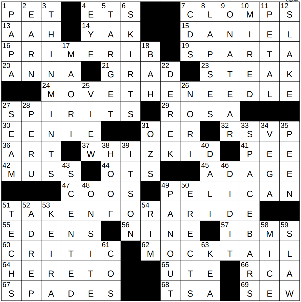 0313 23 NY Times Crossword 13 Mar 23 Monday NYXCrossword