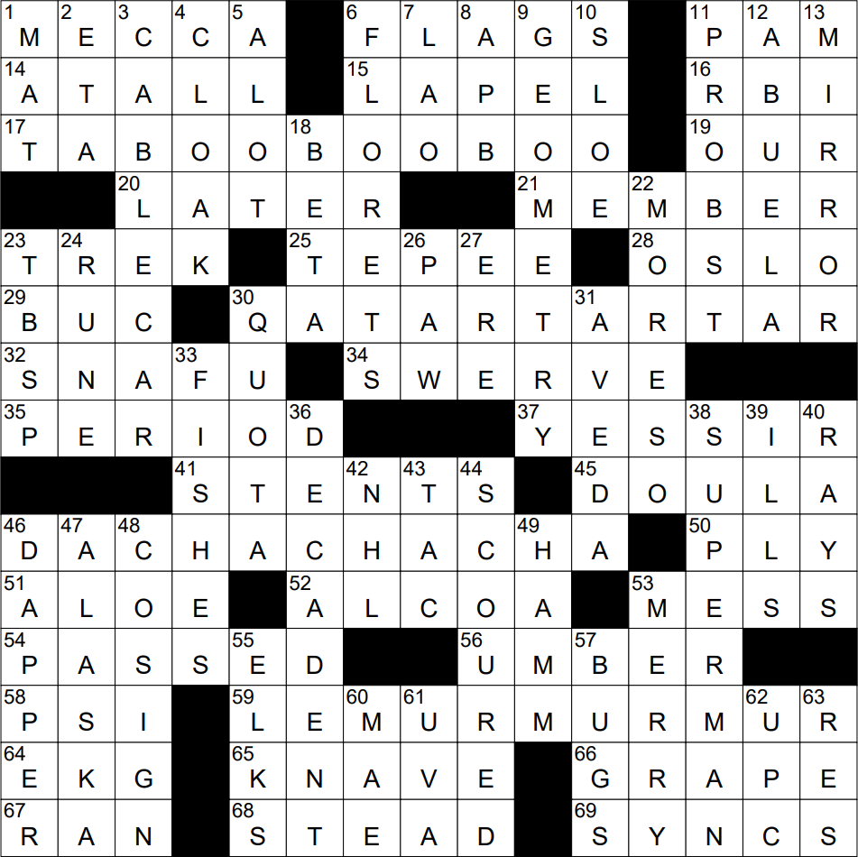 0321 23 NY Times Crossword 21 Mar 23 Tuesday NYXCrossword