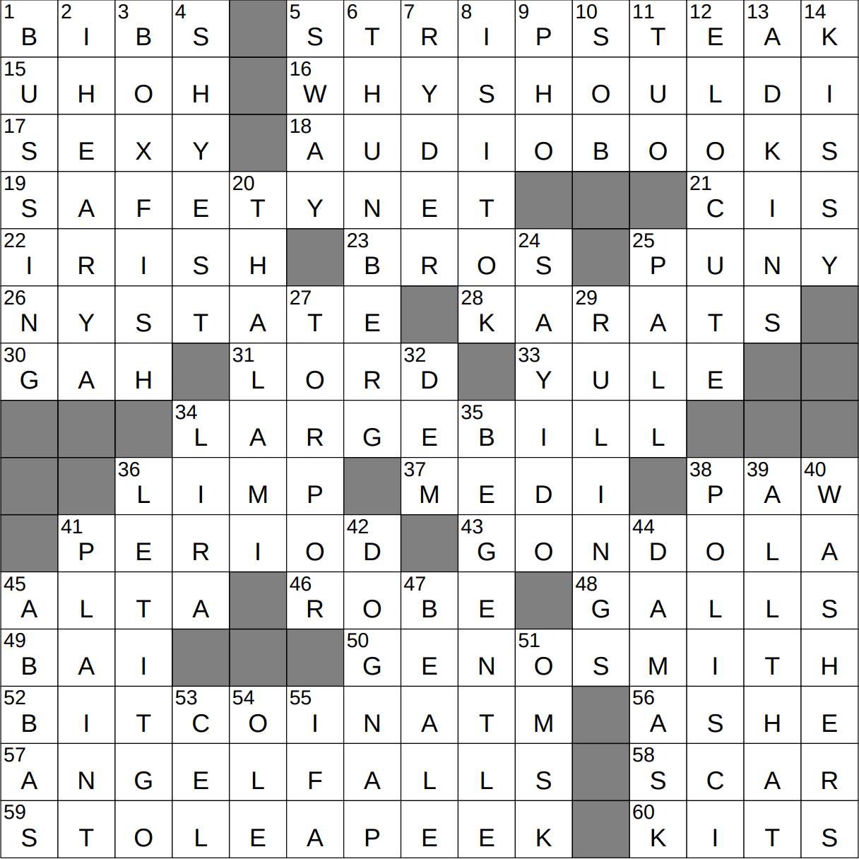 netminder nyt crossword