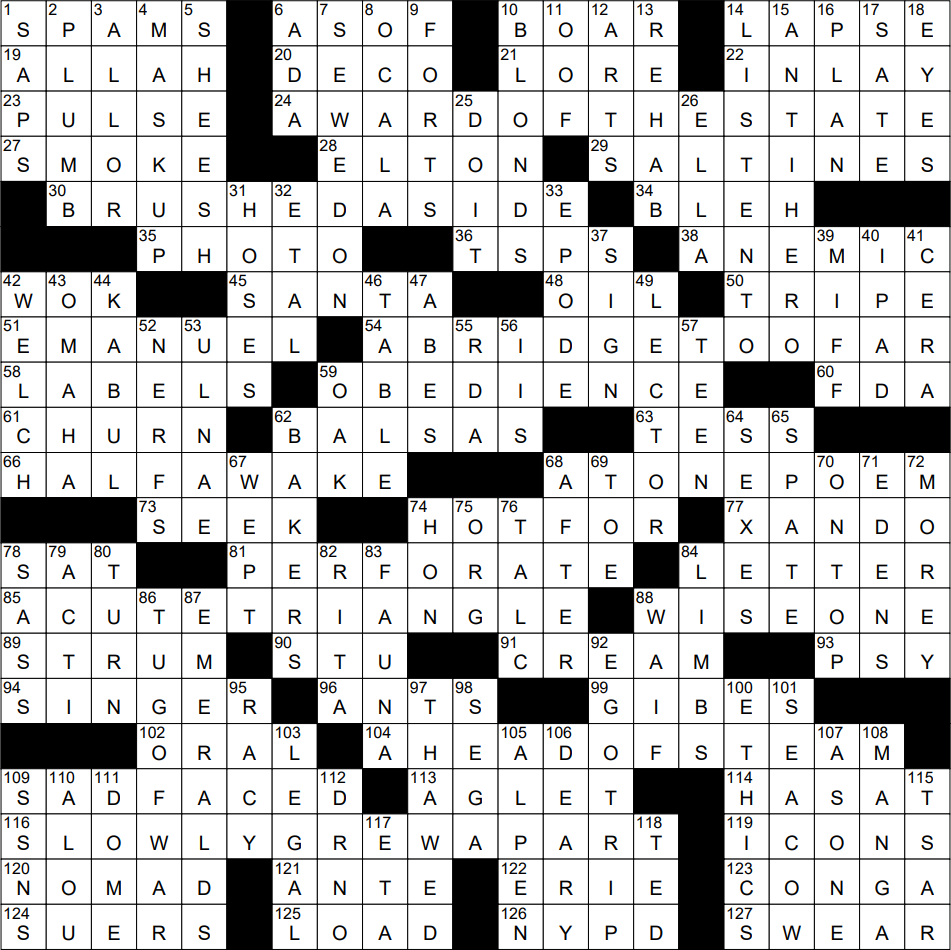 0416 23 NY Times Crossword 16 Apr 23 Sunday NYXCrossword