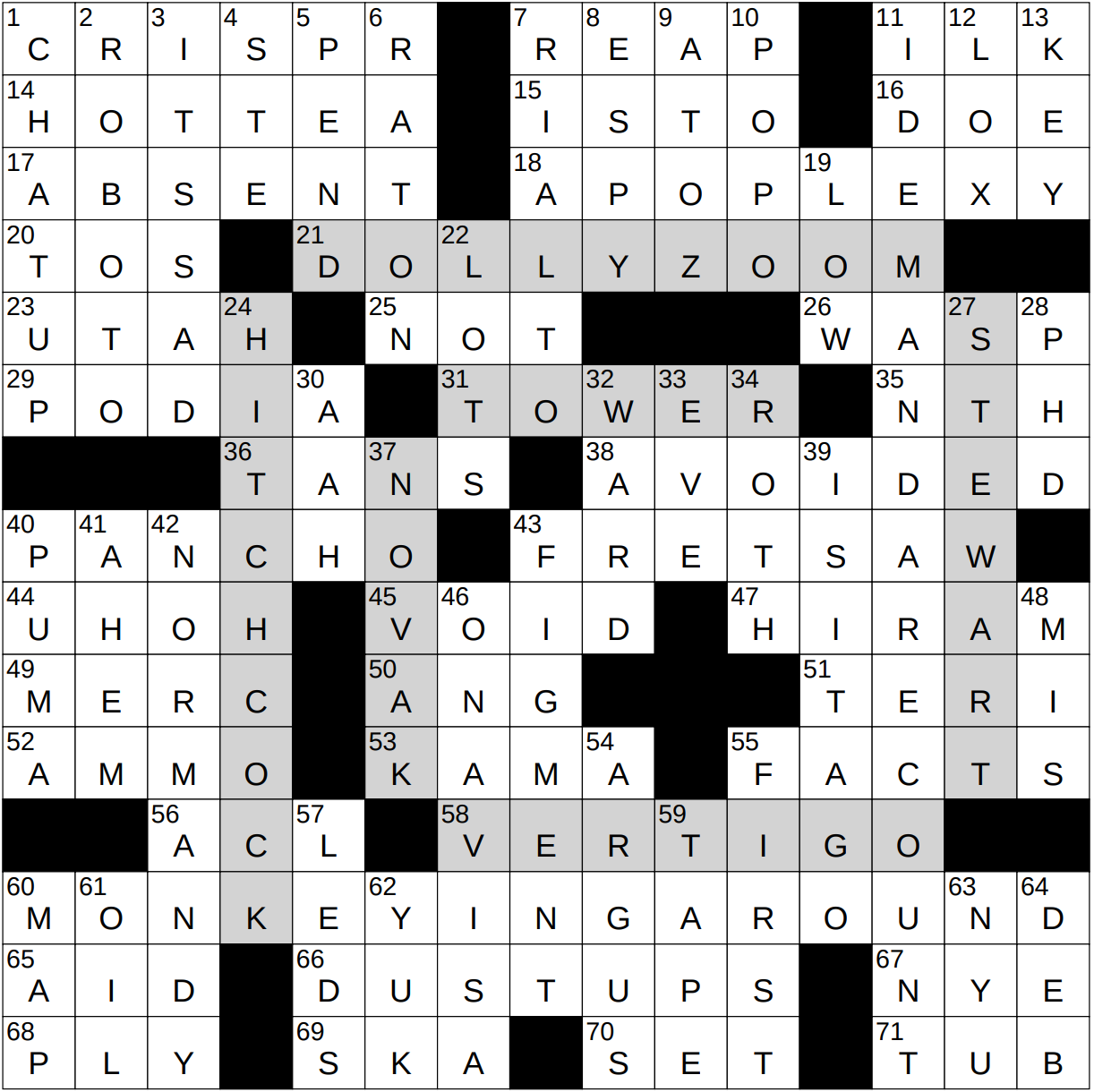 0426 23 NY Times Crossword 26 Apr 23 Wednesday NYXCrossword