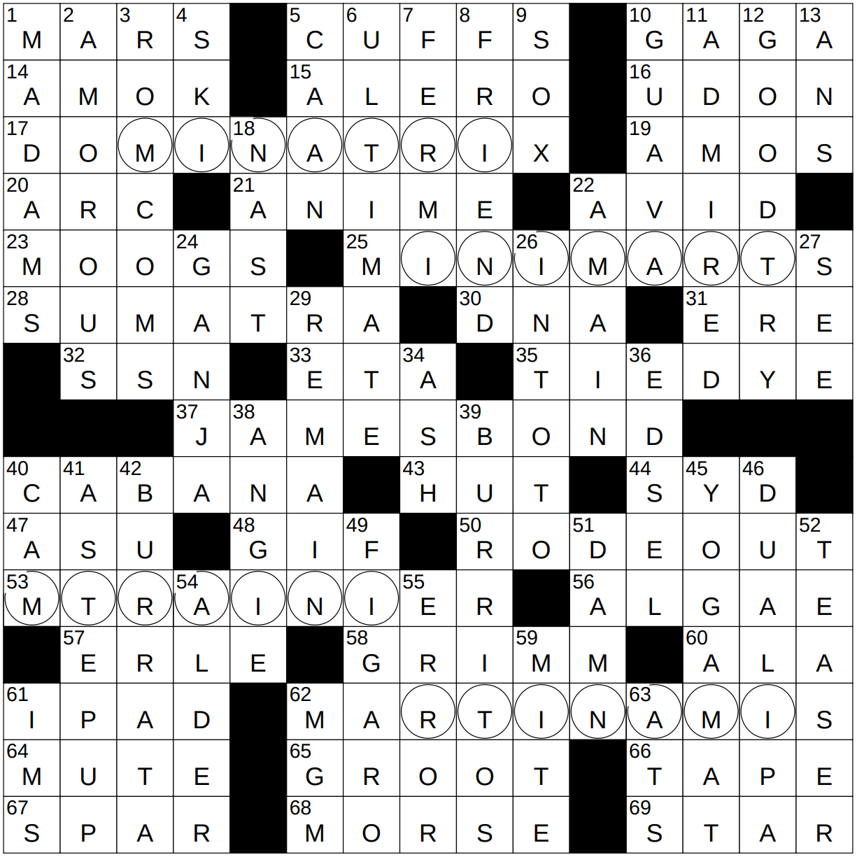 0502 23 NY Times Crossword 2 May 23 Tuesday NYXCrossword