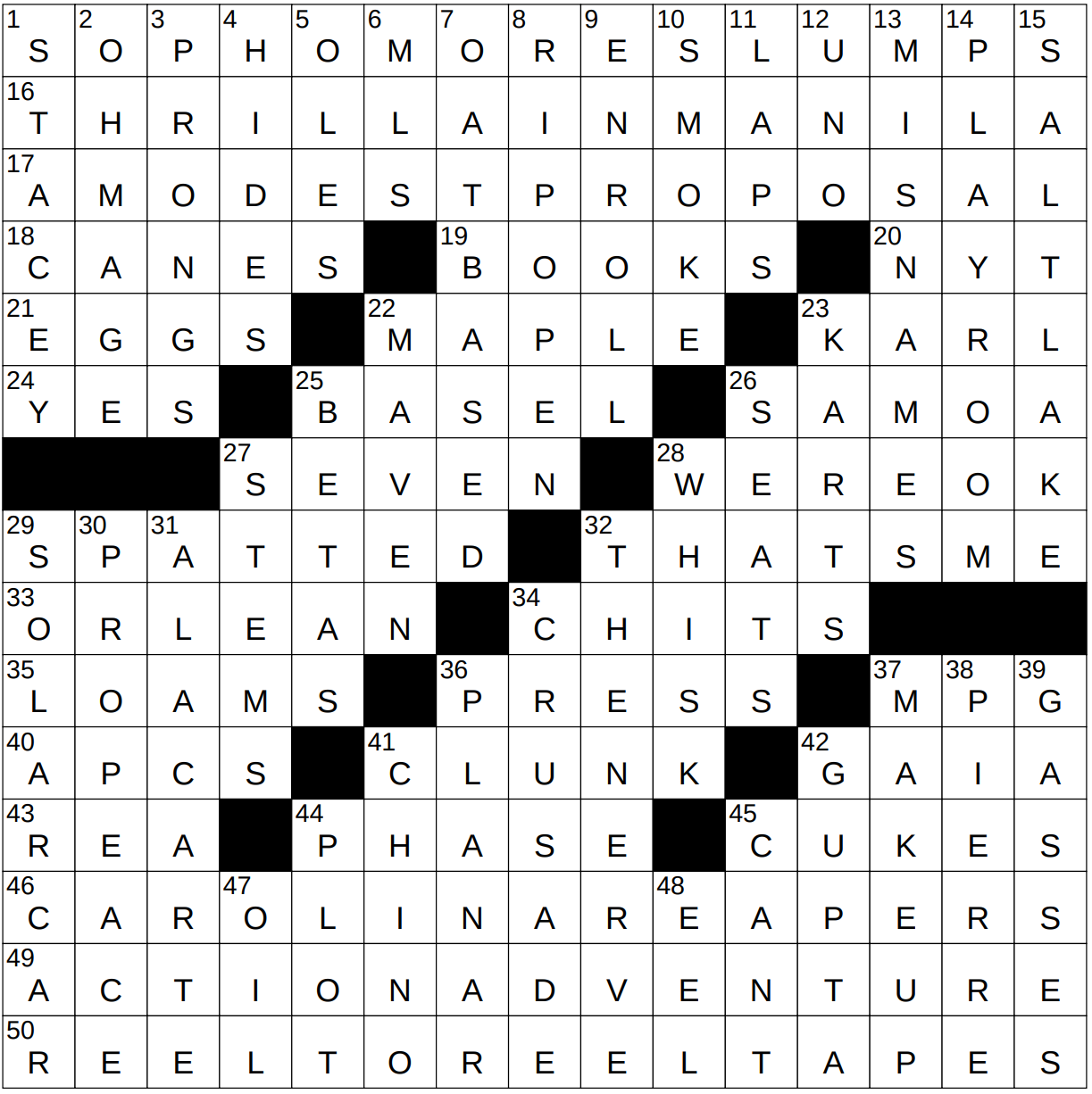 0506 23 NY Times Crossword 6 May 23 Saturday NYXCrossword