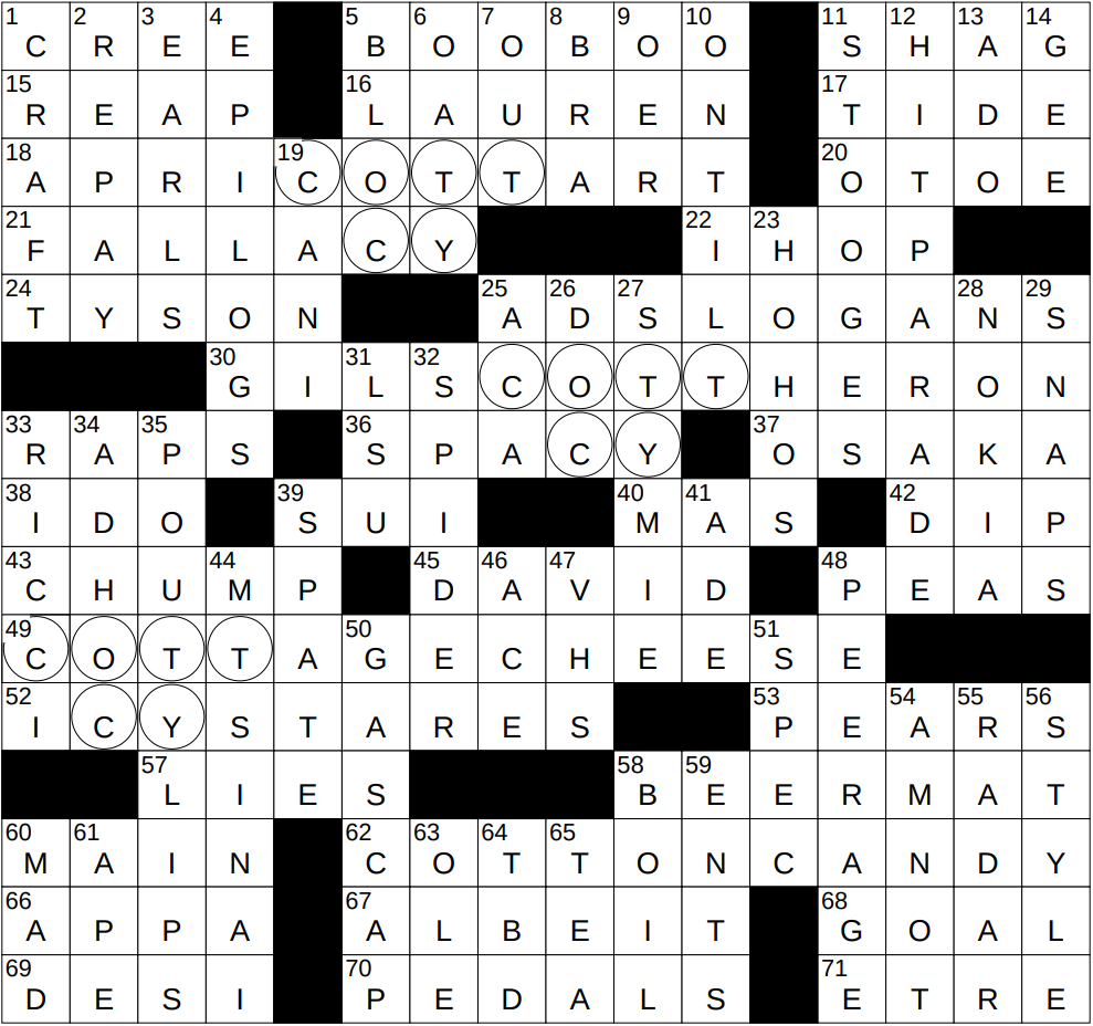0506 25 NY Times Crossword 6 May 25 Tuesday NYXCrossword 0506 25 NY Times Crossword 6 May 25 Tuesday NYXCrossword