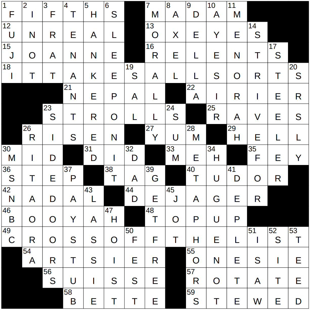 0507 22 NY Times Crossword 7 May 22 Saturday NYXCrossword