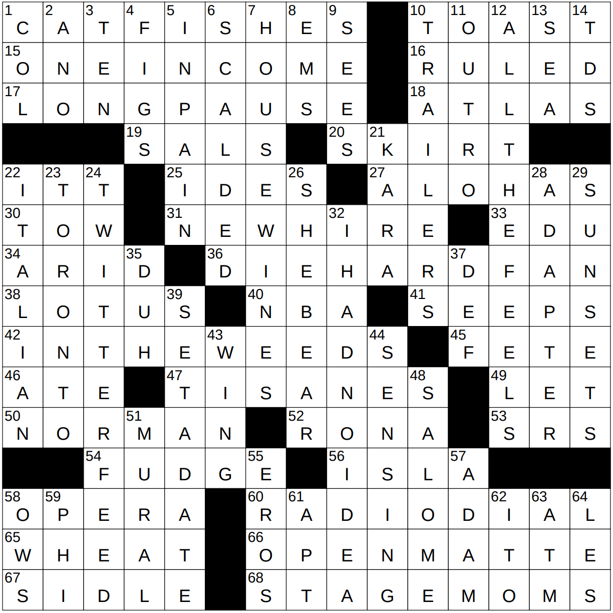 record holder crossword