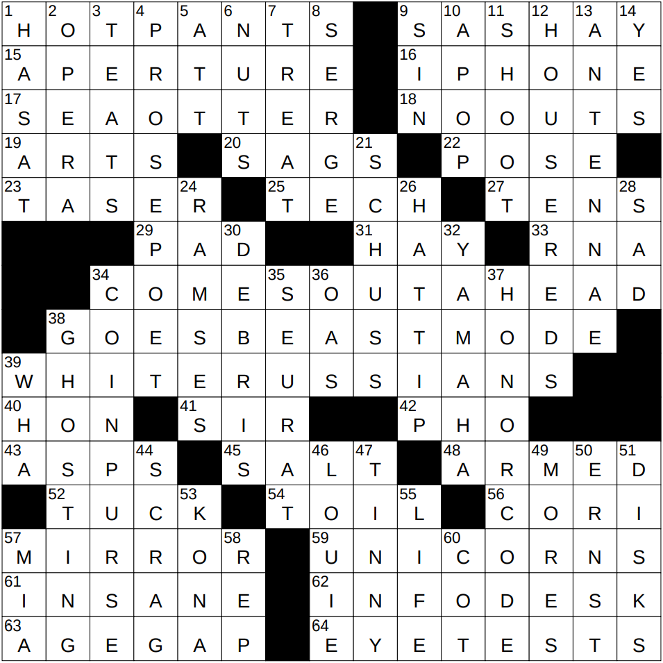 0613 25 NY Times Crossword 13 Jun 25 Friday NYXCrossword