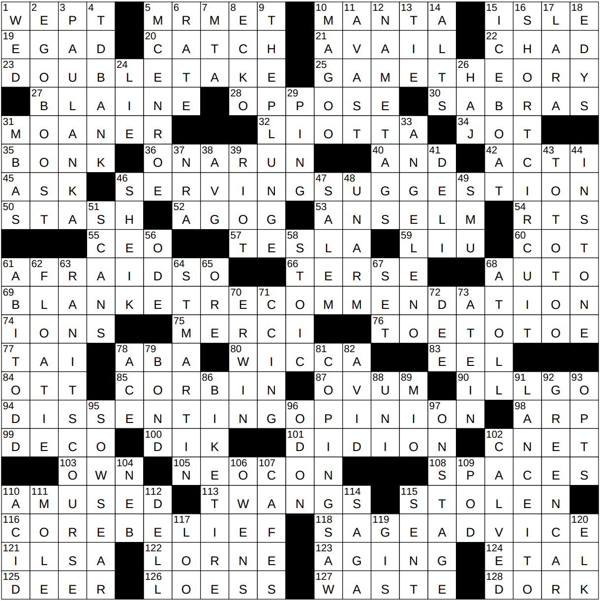 0618 23 NY Times Crossword 18 Jun 23 Sunday NYXCrossword