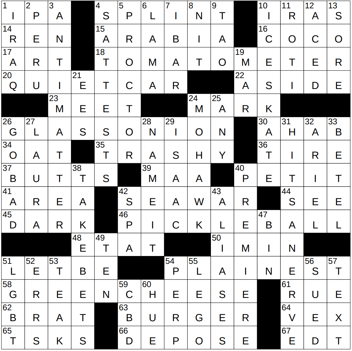 0704 23 NY Times Crossword 4 Jul 23 Tuesday NYXCrossword