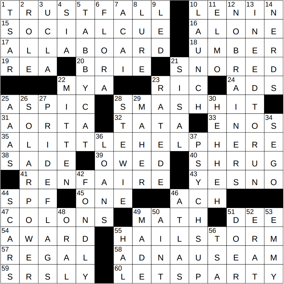 0705 24 NY Times Crossword 5 Jul 24 Friday NYXCrossword