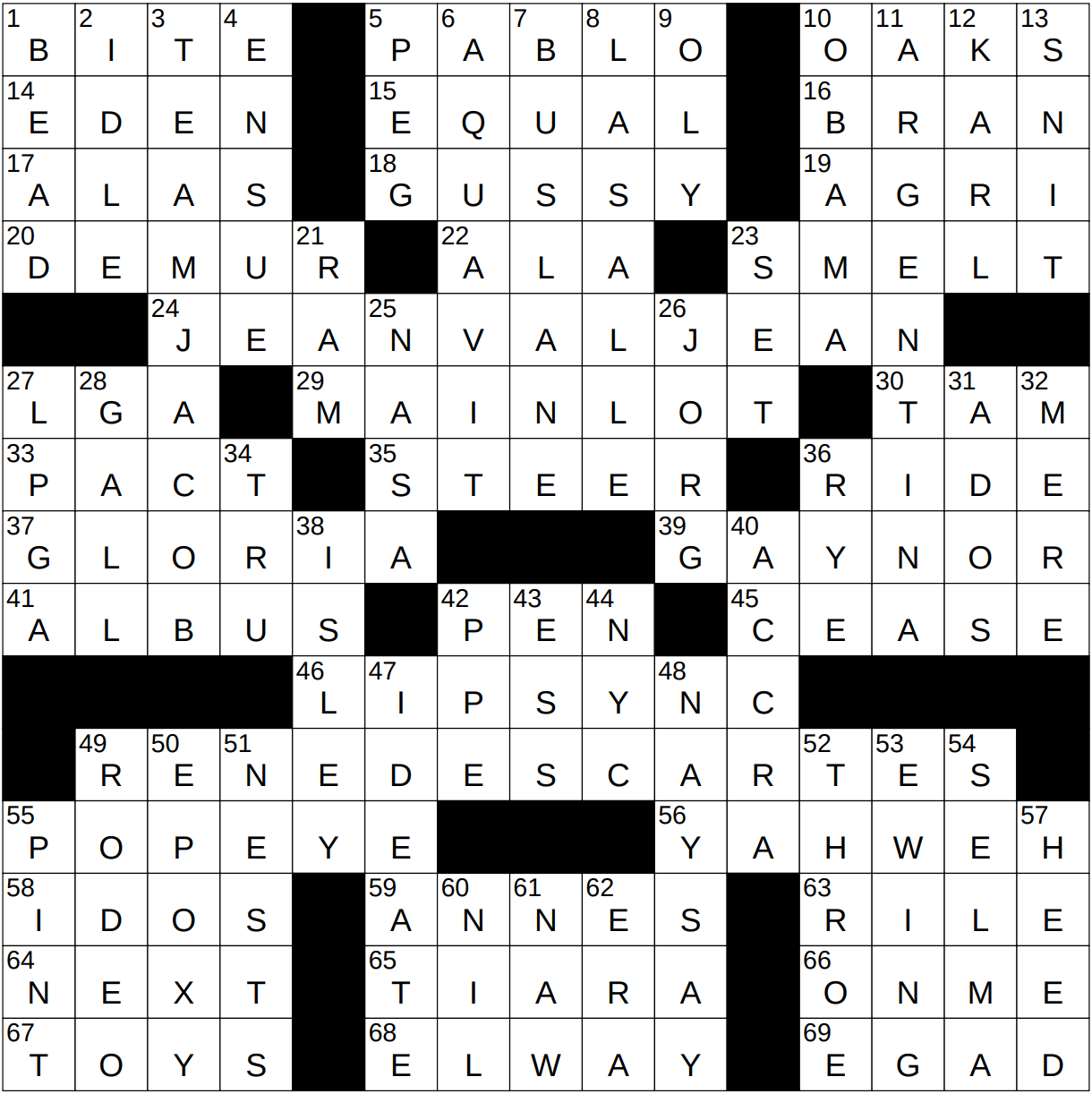 0713 22 NY Times Crossword 13 Jul 22 Wednesday NYXCrossword
