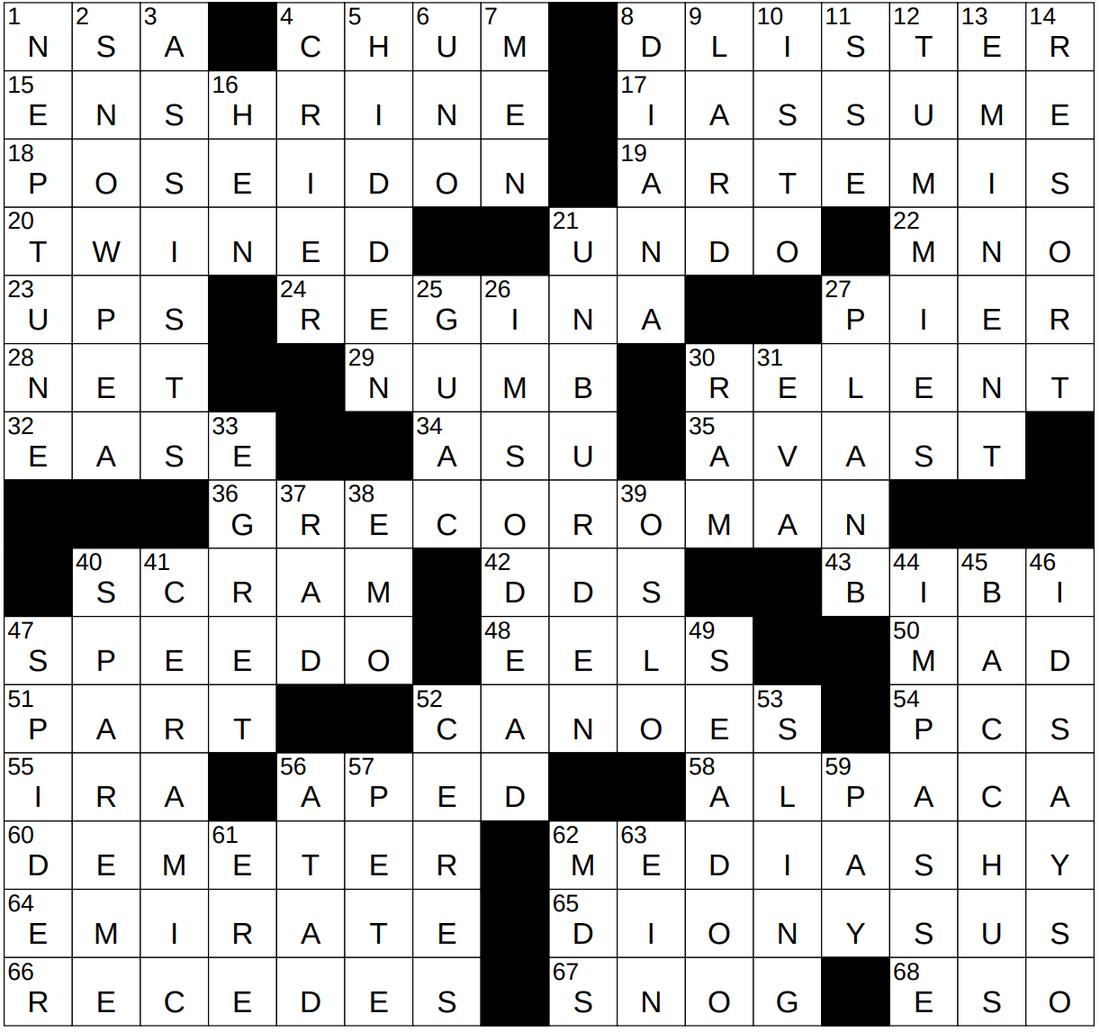 0718 23 NY Times Crossword 18 Jul 23 Tuesday NYXCrossword