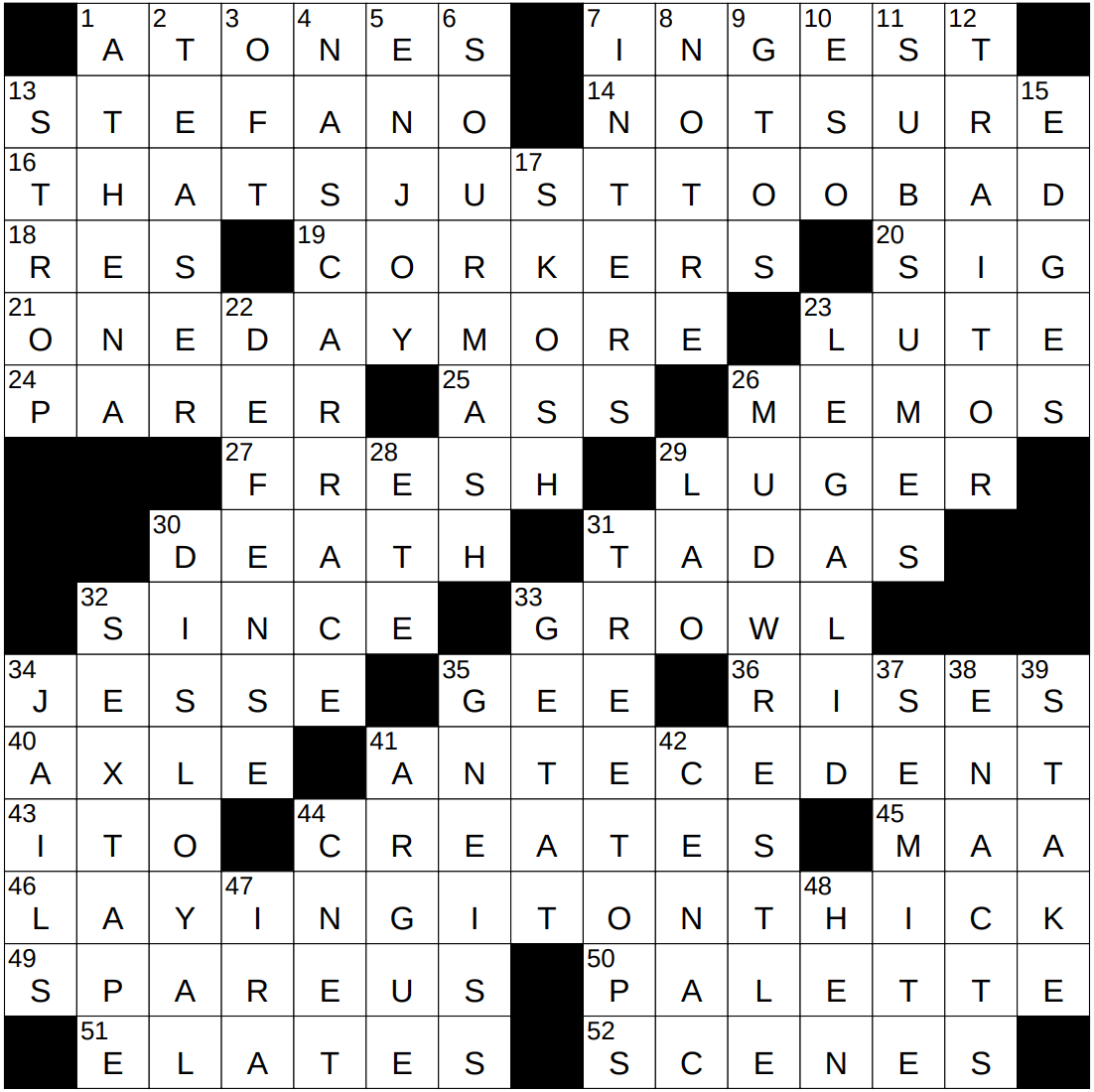 0718 25 NY Times Crossword 18 Jul 25 Friday NYXCrossword