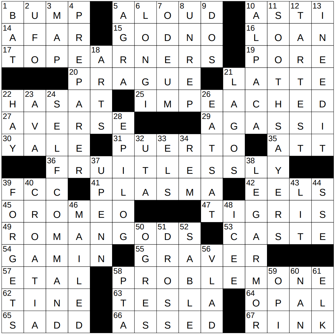 0807 25 NY Times Crossword 7 Aug 25 Thursday NYXCrossword