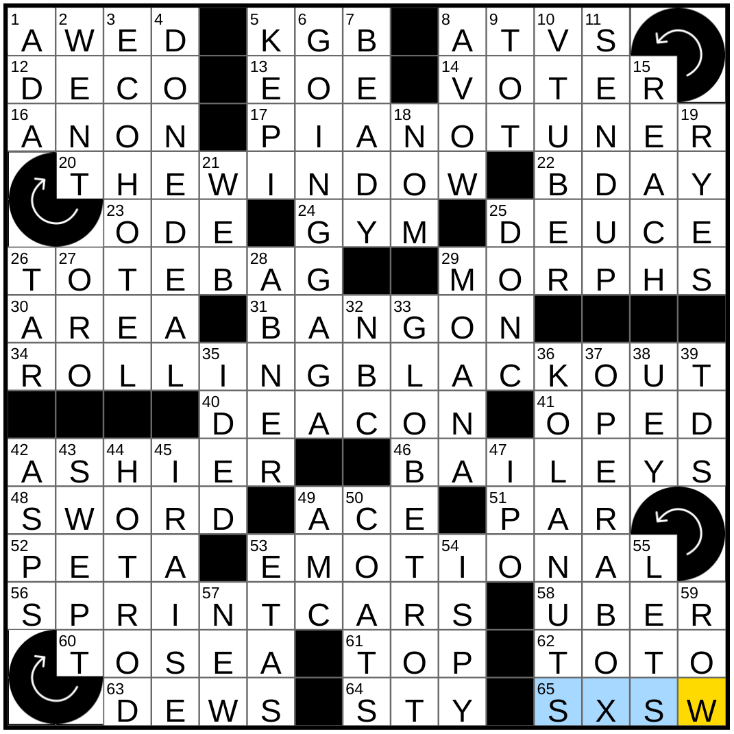 0824 23 NY Times Crossword 24 Aug 23 Thursday NYXCrossword