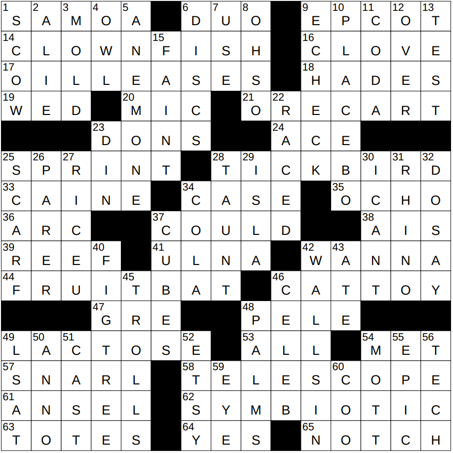 0905 23 NY Times Crossword 5 Sep 23 Tuesday NYXCrossword