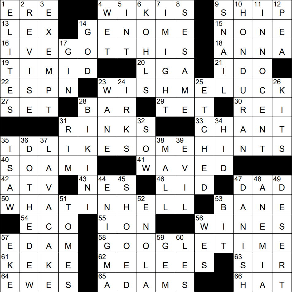 0907 22 NY Times Crossword 7 Sep 22 Wednesday NYXCrossword