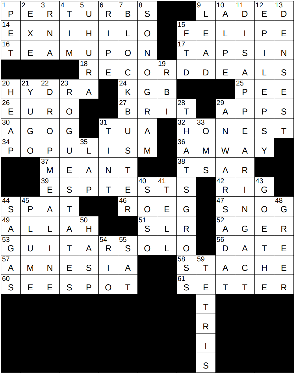 0909 22 NY Times Crossword 9 Sep 22 Friday NYXCrossword