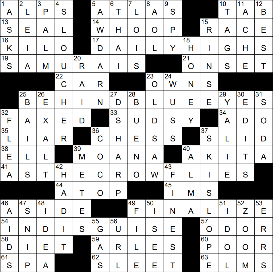 1002 23 NY Times Crossword 2 Oct 23 Monday NYXCrossword 1002 23 NY Times Crossword 2 Oct 23 Monday NYXCrossword
