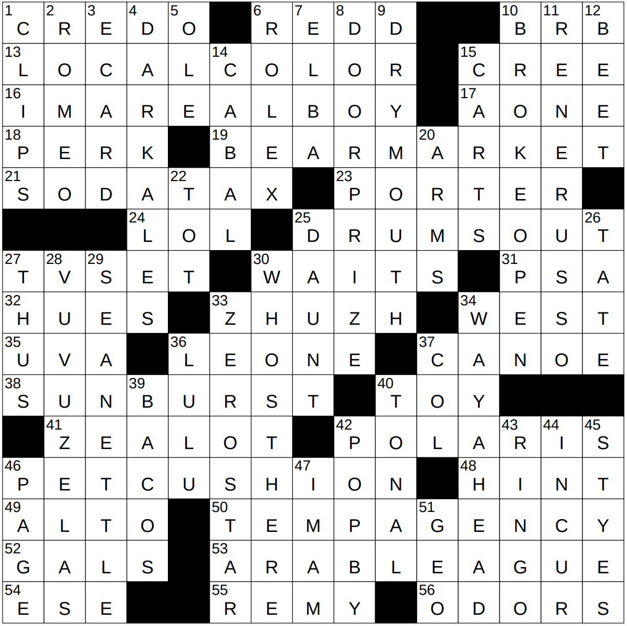 legendary crossword clue