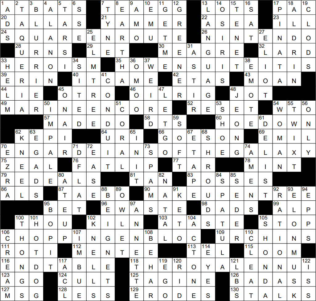 1106 22 NY Times Crossword 6 Nov 22 Sunday NYXCrossword