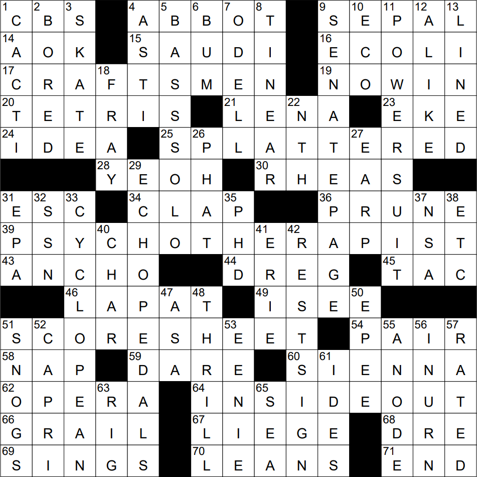 1109 23 NY Times Crossword 9 Nov 23 Thursday NYXCrossword