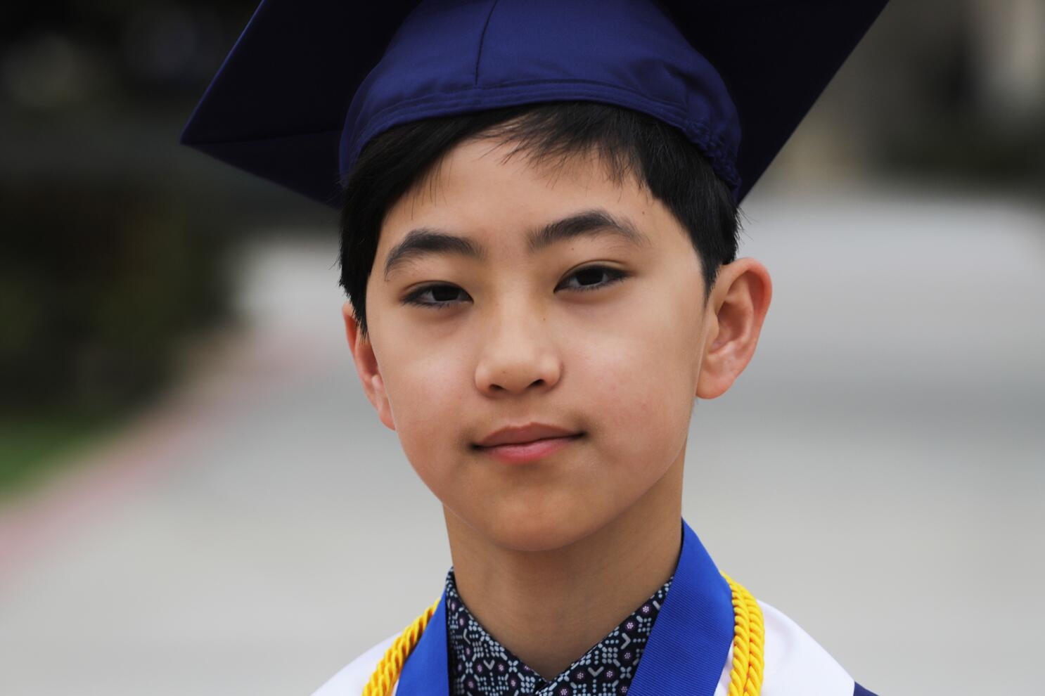 12 year old To Be Youngest To Graduate From Fullerton College With Five Degrees Los Angeles Times