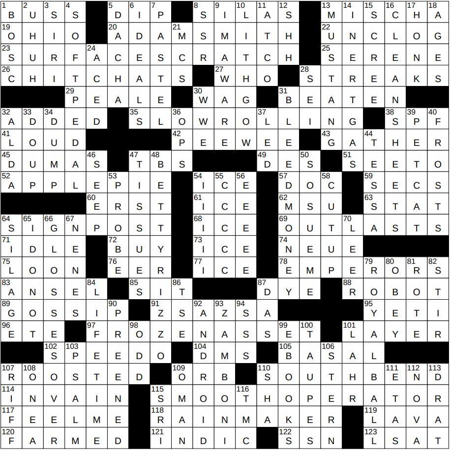 1201 24 NY Times Crossword 1 Dec 24 Sunday NYXCrossword
