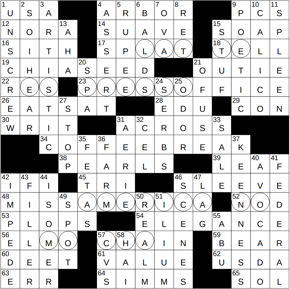 1216 24 NY Times Crossword 16 Dec 24 Monday NYXCrossword