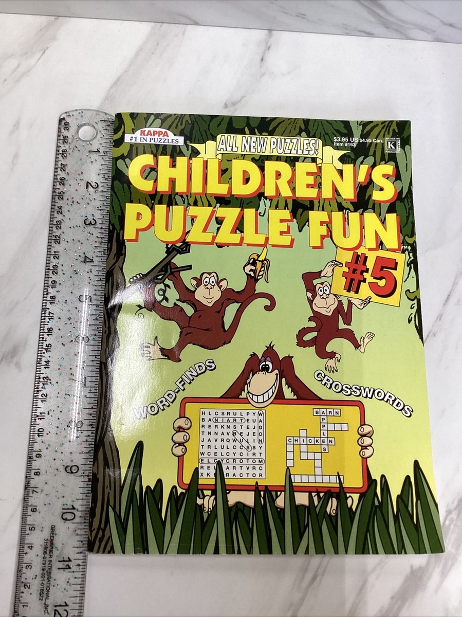 2004 New Crossword Puzzles Book Kappa 5 Childrens Puzzle Fun Word Finds I EBay