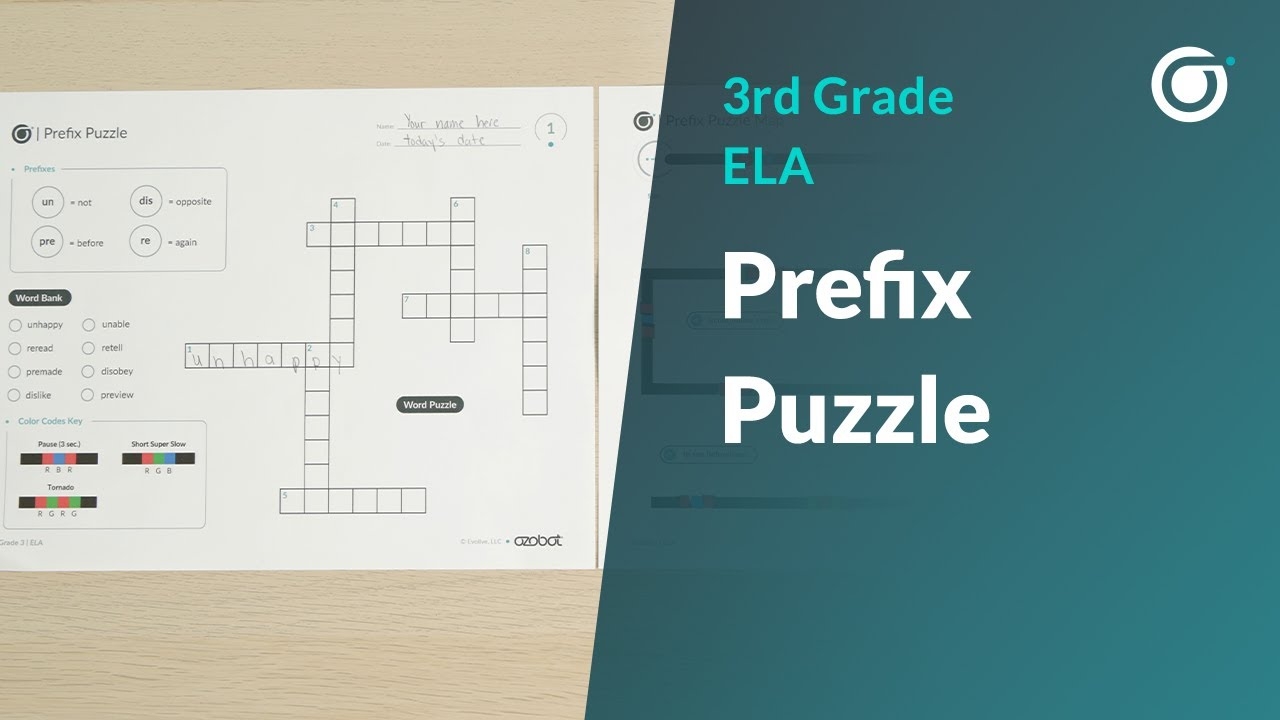 3GR ELA Prefix Puzzle Ozobot Coding ELA Lesson For Grade 3 YouTube 3GR ELA Prefix Puzzle Ozobot Coding ELA Lesson For Grade 3 YouTube