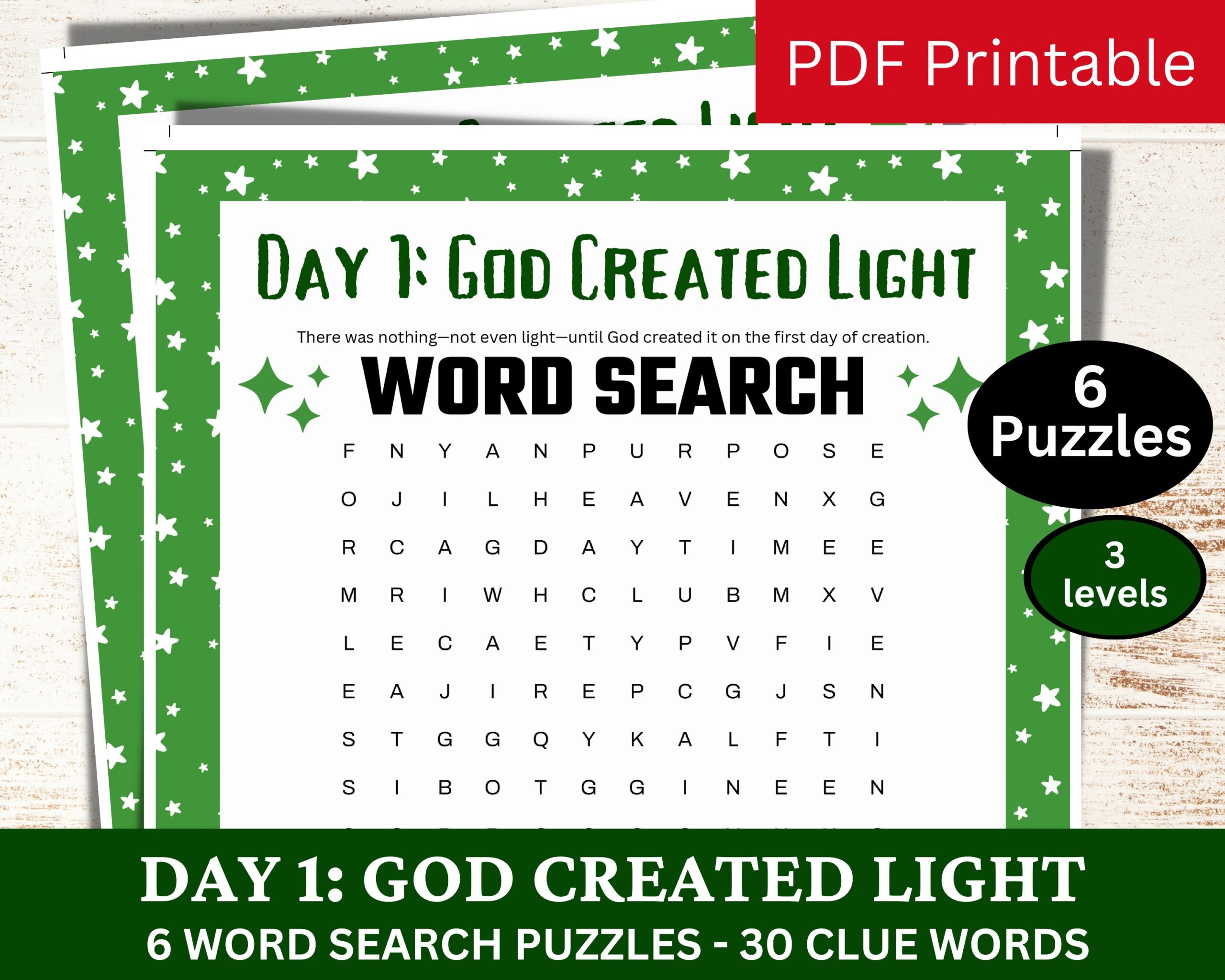 6 Bible Stories Themed Word Search Puzzle Games Church Youth Activity Sunday School Class Printable Catholic Holiday Christian Game PDF Etsy