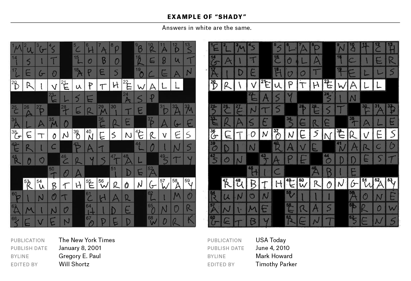 fake nyt crossword