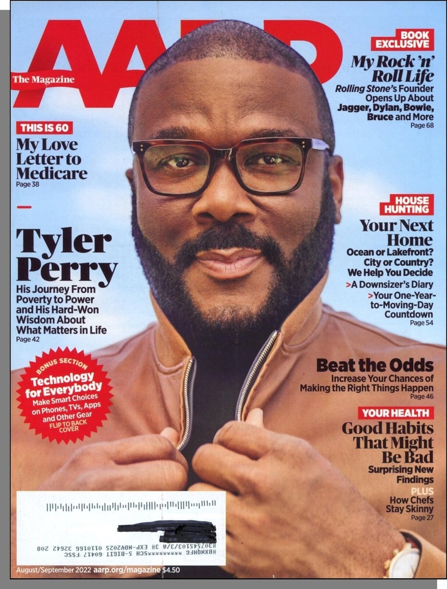 AARP Magazine 2022 August Tyler Perry Technology For Everybody EBay AARP Magazine 2022 August Tyler Perry Technology For Everybody EBay