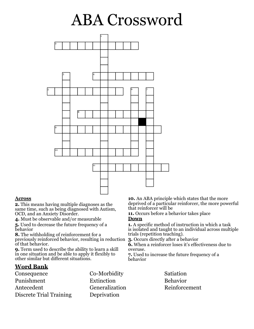 ABA Crossword WordMint ABA Crossword WordMint
