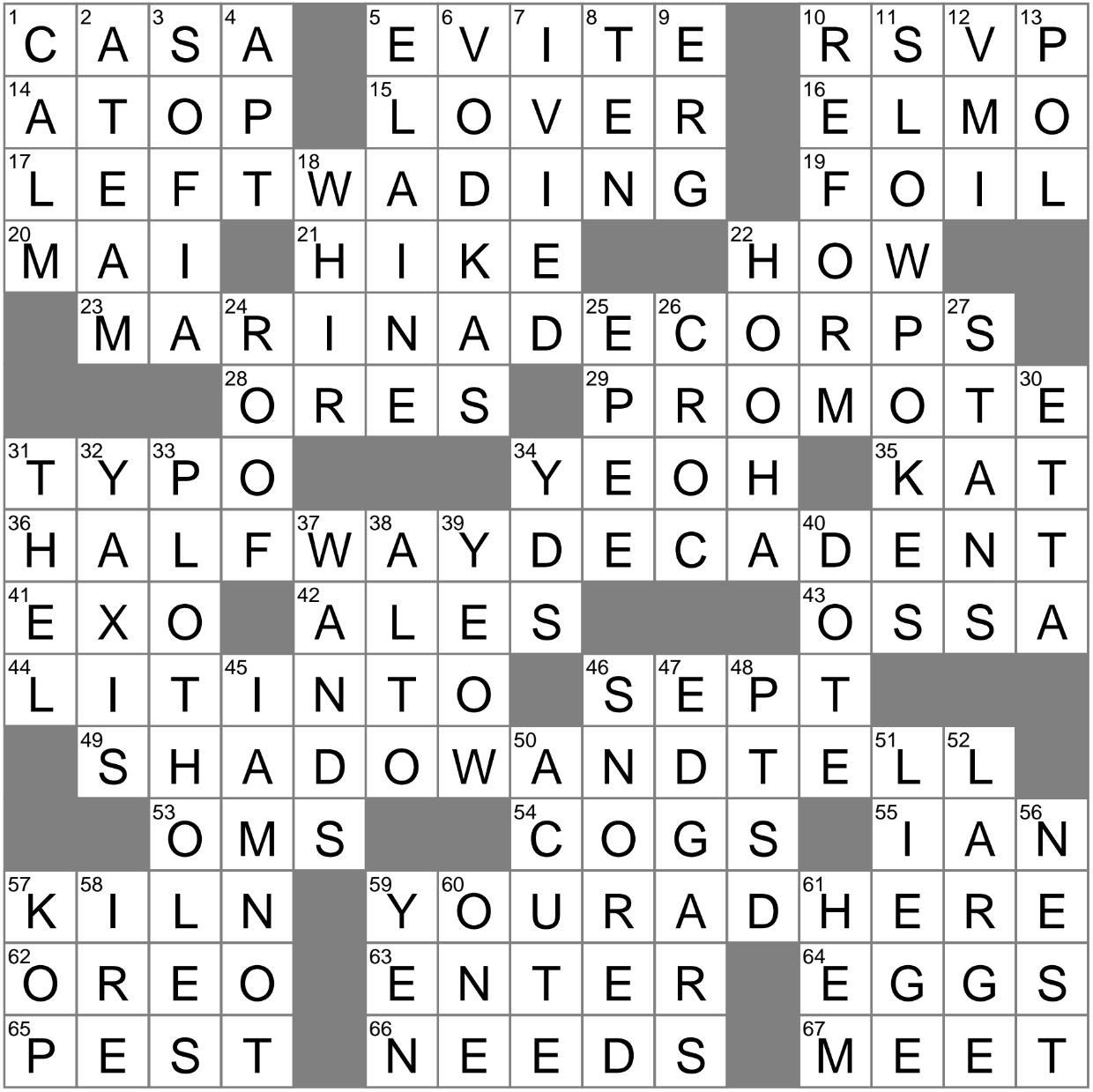 About Touch Crossword 7 Letters Letters