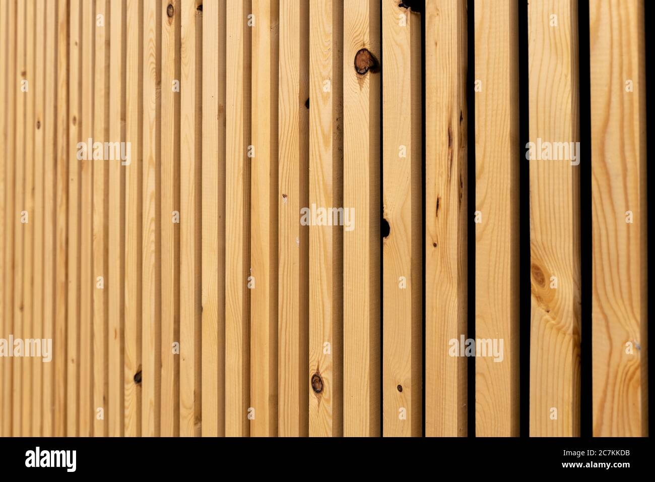 Abstract Background Of Wooden Strips Vertical Fence Of Wooden Slats Stock Photo Alamy