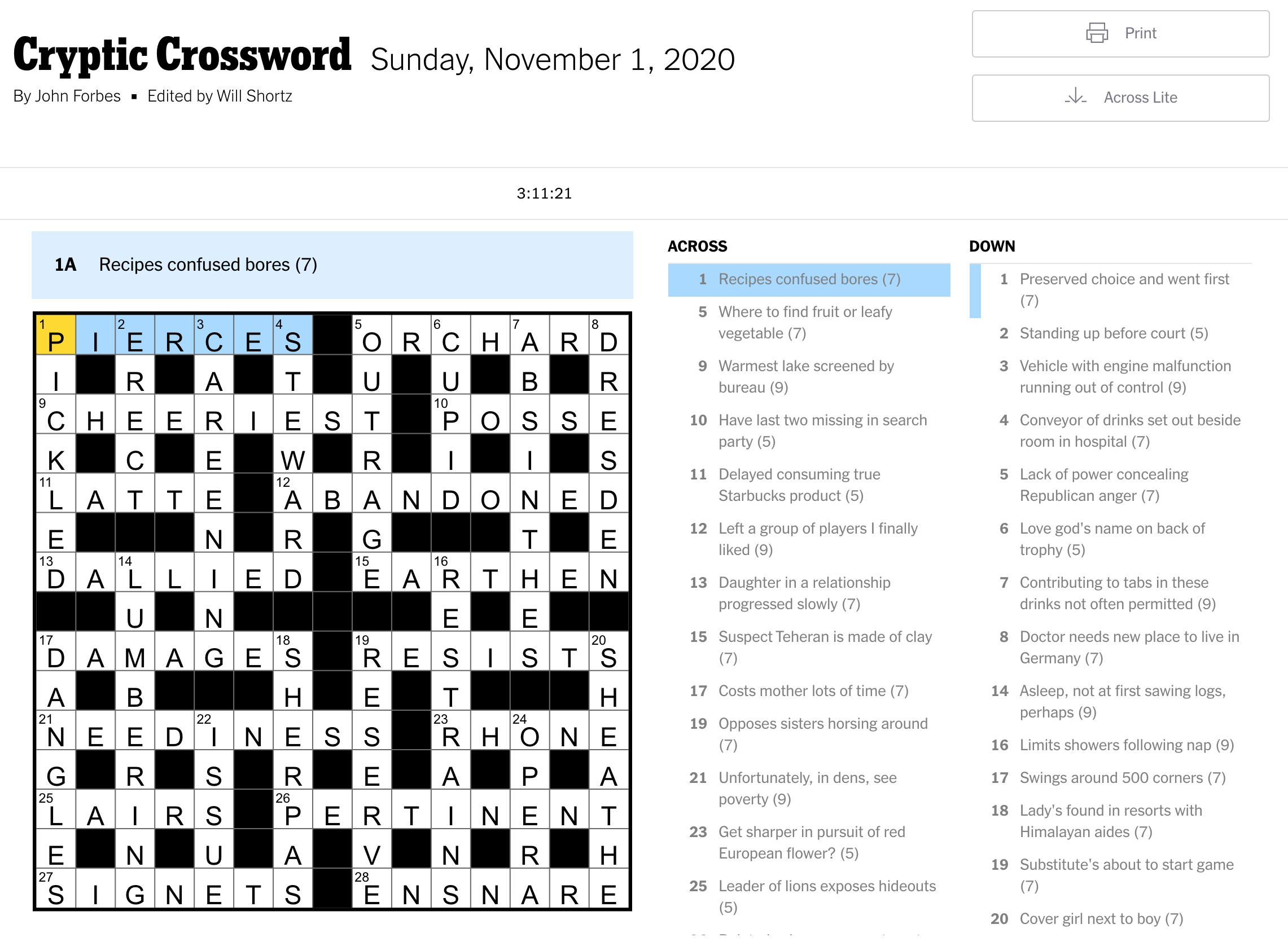 confused crossword clue
