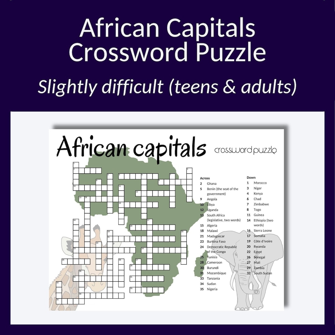 african capital crossword clue african capital crossword clue