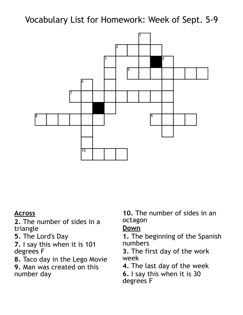 Ai And ay Words Crossword WordMint