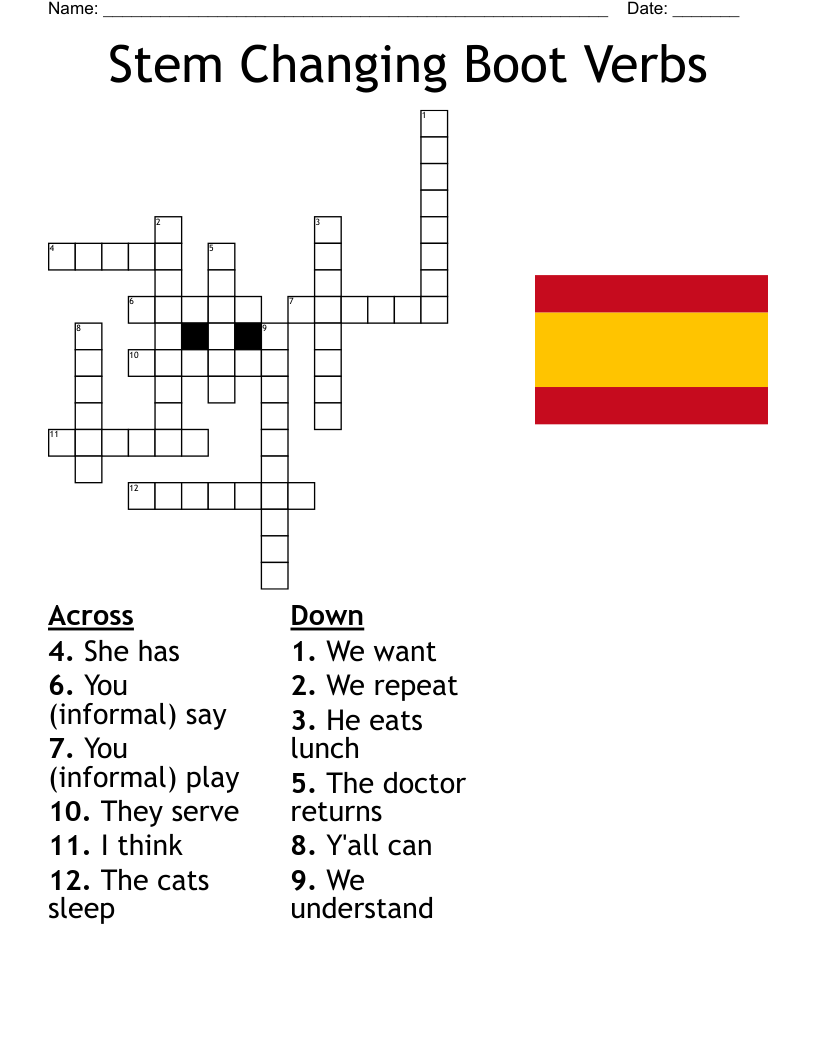 Alexis German Pronoun Crossword WordMint