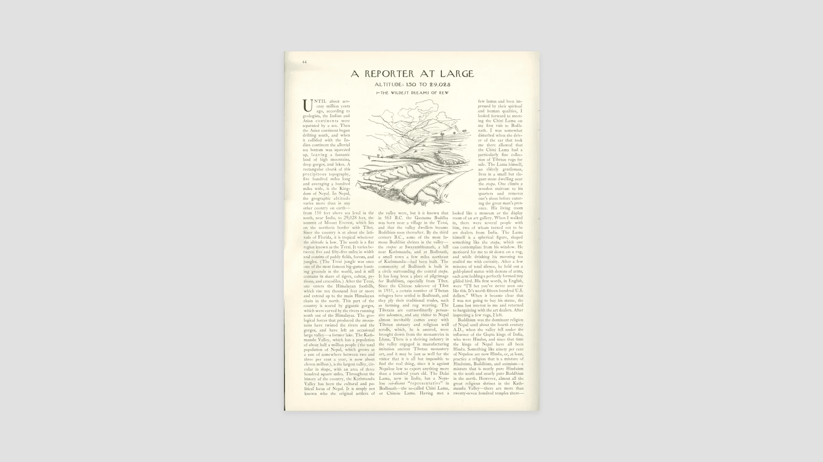 Altitude 150 To 29 028 I The Wildest Dreams Of Kew The New Yorker