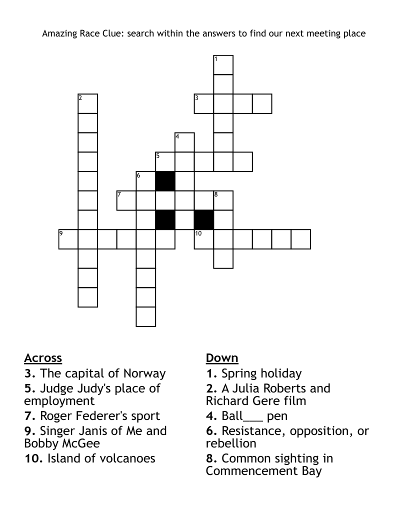 capital of norway crossword clue