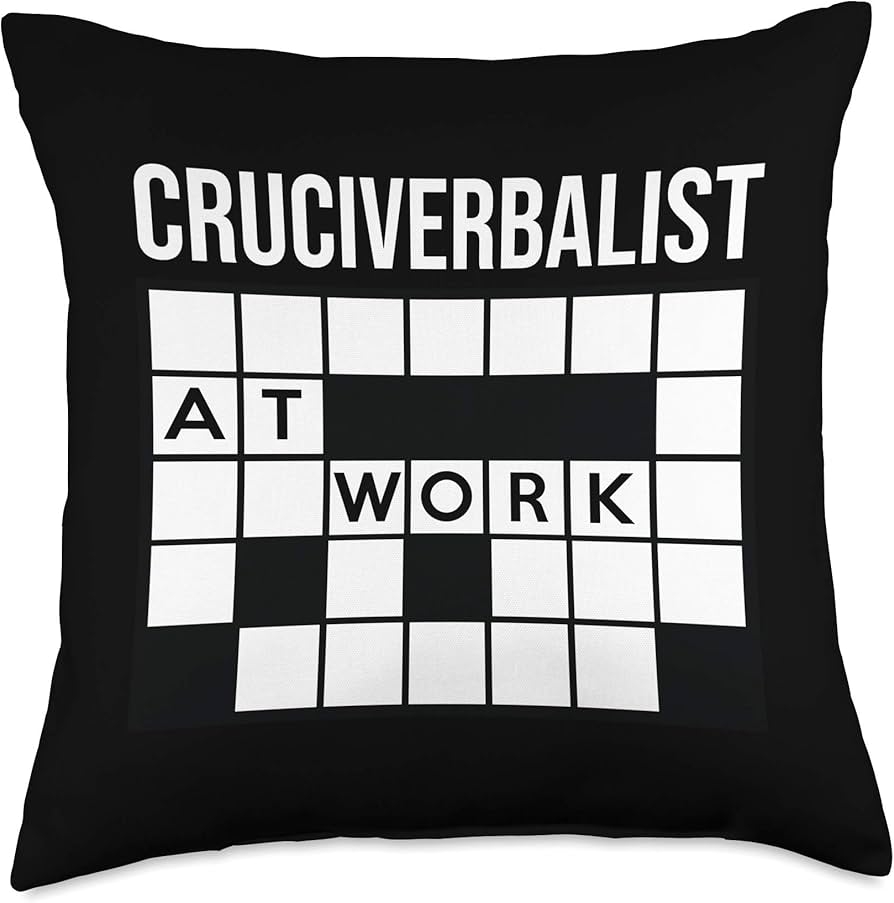 Amazon Cruciverbalist At Work Crossword Clue Solver Puzzle Gift Throw Pillow Home Kitchen Amazon Cruciverbalist At Work Crossword Clue Solver Puzzle Gift Throw Pillow Home Kitchen
